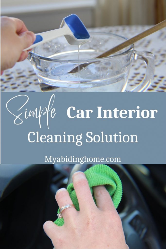Simple Car Interior Cleaning Solution with Essential Oils - My abiding home